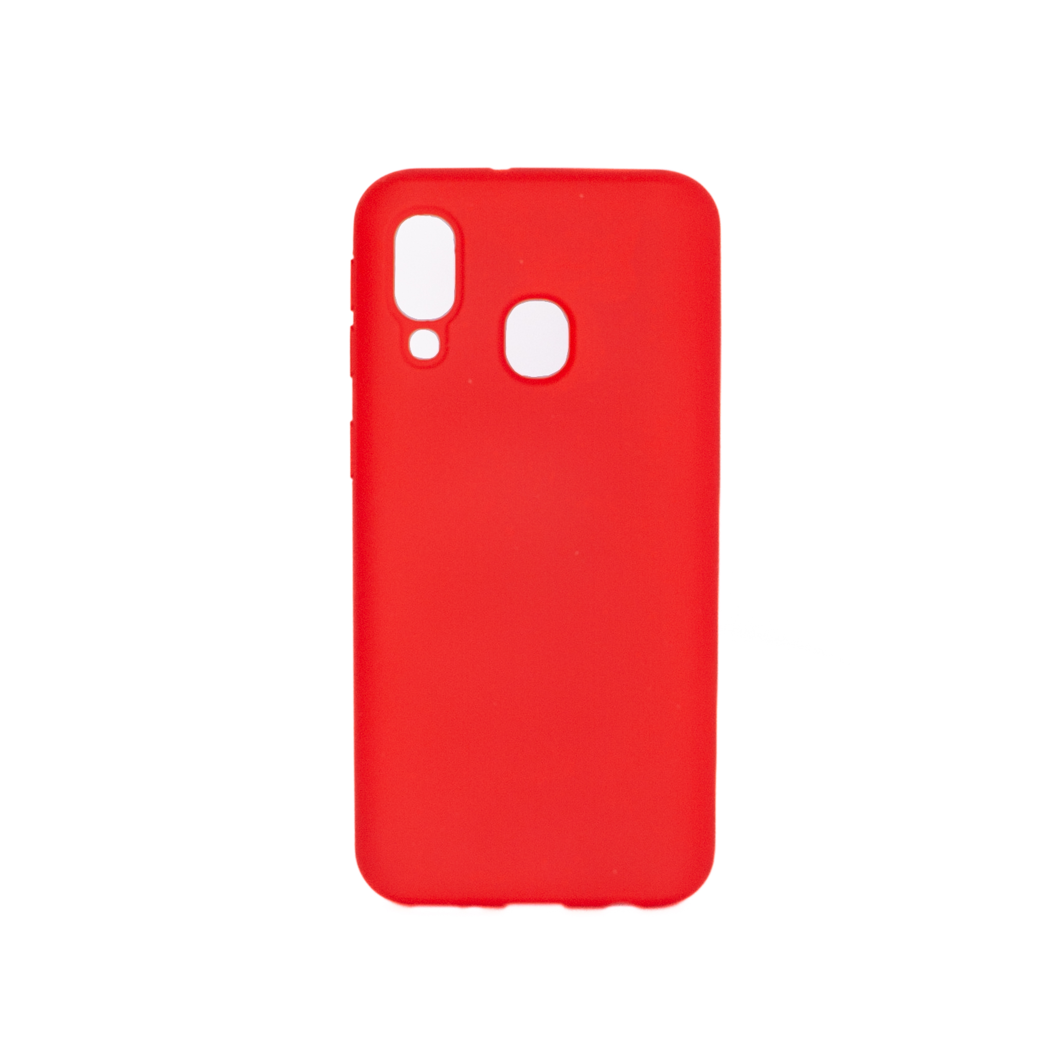 Protectores para celular  para Samsung  A40 Funda de silicona con felpa Rojo